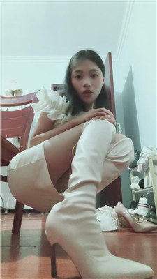 【诗诗】肉丝白靴    250103-6-缚绑绳艺