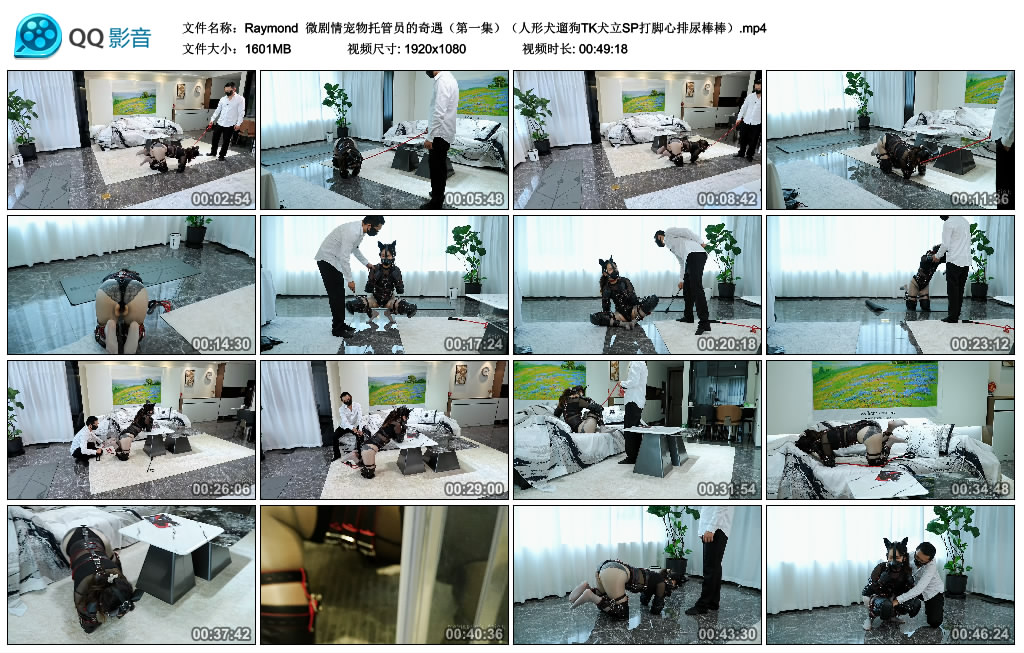 【Raymond】 微剧情宠物托管员的奇遇（第一集）（人形犬遛狗TK犬立SP打脚心排尿棒棒）-缚绑绳艺